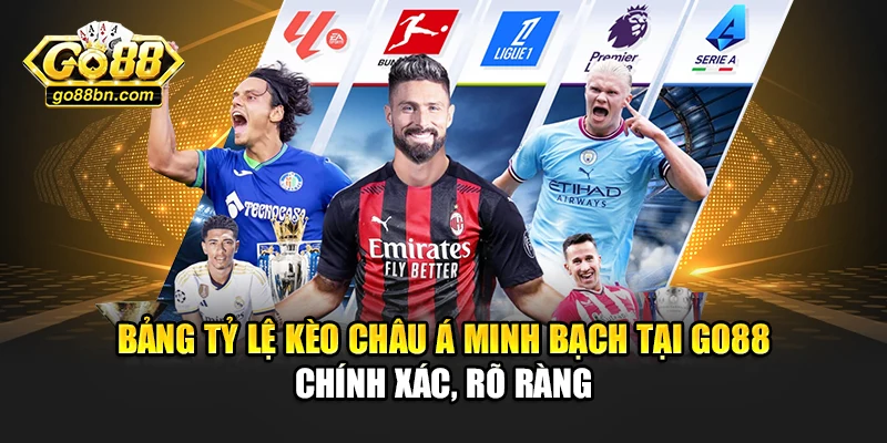 Bảng tỷ lệ kèo châu Á minh bạch tại Go88 chính xác, rõ ràng