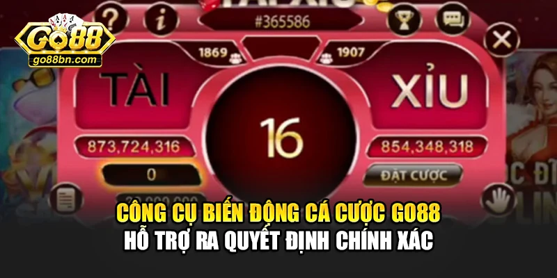 Công cụ biến động cá cược Go88 hỗ trợ ra quyết định chính xác