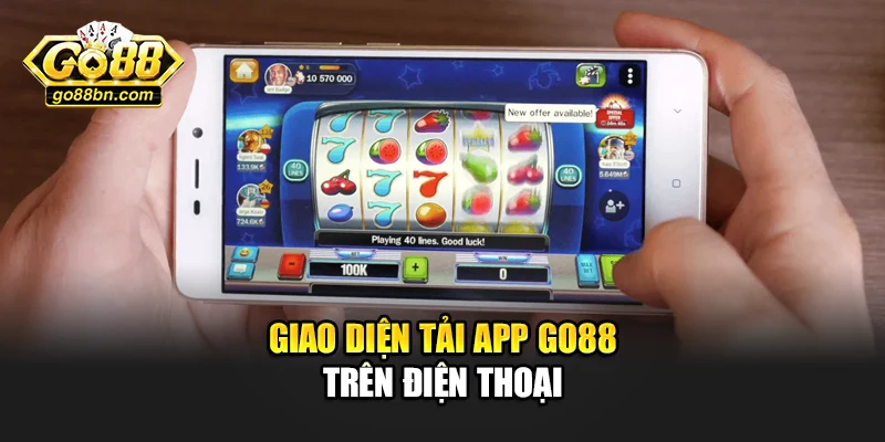 Giao diện tải app Go88 trên điện thoại